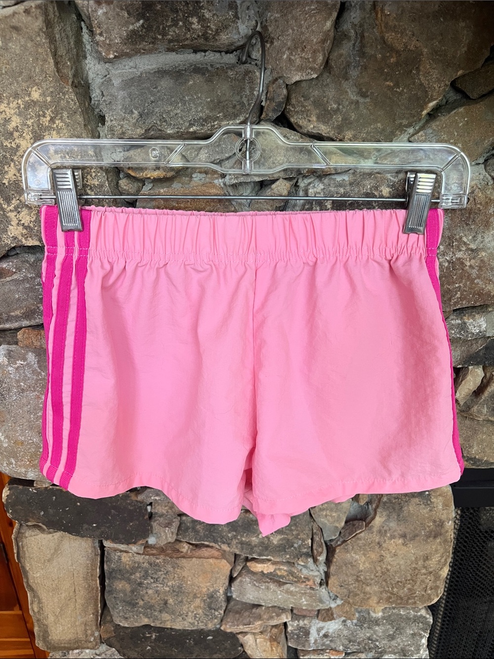 Cutesy Pink Nylon Athletic Shorts